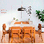 Juego de comedor + 6 Sillas - WIND 1,8 - Off/Nature