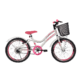 BICICLETA ARO 16 BLISS FEMININA COM CESTINHA ROSA