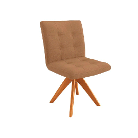 Silla Nice Veludo Deluxe Color Caramelo