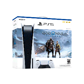 CONSOLA SONY PLAY STATION 5 DISCO BLANCO/NEGRO + JUEGO GOD OF WAR BUNBLE	