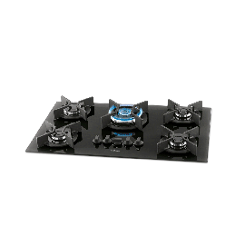 Cocina Empotrar – 5Q Fischer Vidrio Negro - Infinity Triple Llama