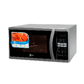 Microondas Hitech 27L color plateado