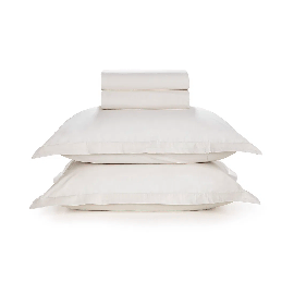 Juego de sabanas Liss - 2 1/2 plazas - Blanco - Karsten