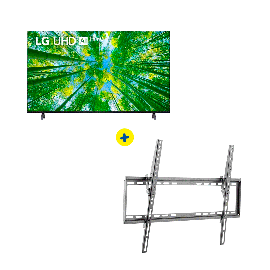 Combo Tv LG 65 65uq8050psb + Soporte Inclinable De Tv 37plg A 70 plg