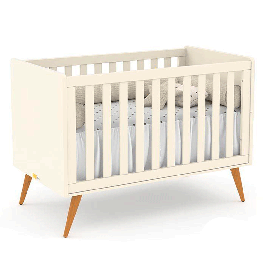 CUNA RETRO NEW LAQUEADO BLANCO OPACO/ECO WOOD 