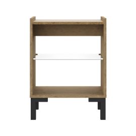 Mesa lateral Louro frejio color negro 