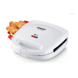 Sandwichera 5 En 1 - Placas intercambiables - 700w - Blanca - Peabody