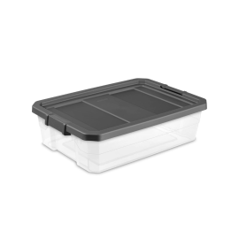 Caja organizadora 38l transp gris  Sterilite