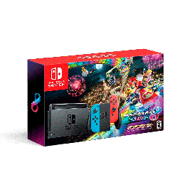 Nintendo Switch Neon Joy-Con + Mario Kart 8 Deluxe (Juego a descargar)