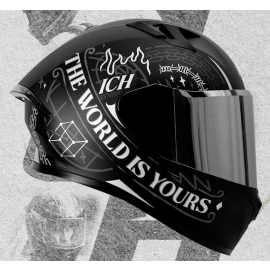Casco integral ICH 503 SL nas/color negro mate-sil ver L
