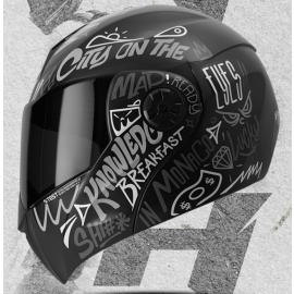 Casco abatible ICH 3110 SM message/color mate gris XL