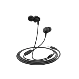 Auriculares universales M60 con micrófono color negro