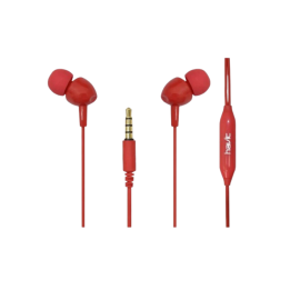 Audífonos Havit E48P con cable/manos libres en color rojo 