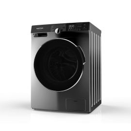 Lavadora Hometech 12 kg carga frontal Silver inverter