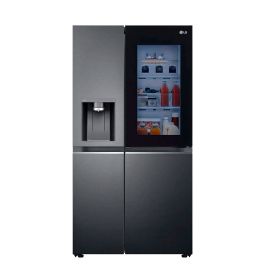 Refrigerador LG 637L LS66SXTC Negro matte Inverter C/Dispenser + Instaview™ Door in Door™