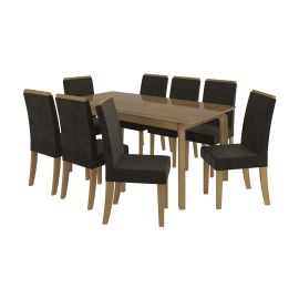 JUEGO DE COMEDOR LOURO CON 8 SILLAS