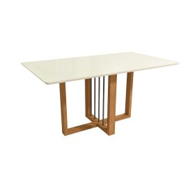 Mesa de comedor Antonela canela para 4 sillas
