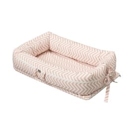 NIDO PARA BEBÉ C019 CHEVRON ROSA