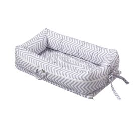 NIDO PARA BEBÉ C019 CHEVRON GRIS