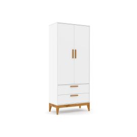 ROPERO 2PT NATURE LAQUEADO BLANCO OPACO/ECO WOOD