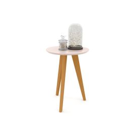 MESA LATERAL LIV LAQUEADA ROSE/ECO WOOD COD: 51415