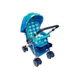 Coche Para Bebé - 66x50x97 Cm - Azul Marino - Baby Fun