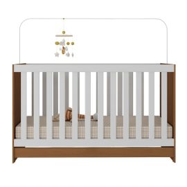 Cuna 3 en 1 color maderado/blanco MP0527R.0002