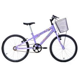 Bicicleta Free Action Aro 20 color Lila  con Cesta 