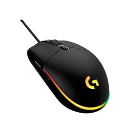 MOUSE LOGITECH G203 LIGHTSYNC CON CABLE, COLOR NEGRO