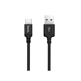 Cable Hoco de carga tipo C de velocidad x14 veces en color negro