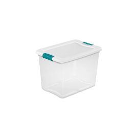 Caja organizadora 12QT Transp. Turquesa  Sterilite