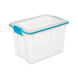 Caja organizadora 20QT Transp Turquesa  Sterilete 