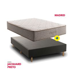 Combo 2 PLzas Colchón Madrid + Somier Jacquard