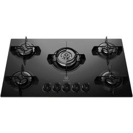 Cocina encimera a gas Electrolux 5H Negro mesa de vidrio KE5TP