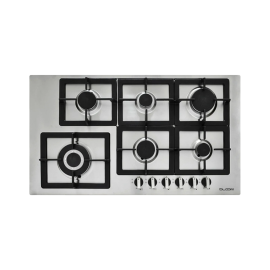 Cocina encimera Robustus 6 hornallas acero 