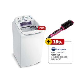 Combo Lavadora Electrolux LC10 blanca + Cepillo Alisador WH1121