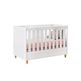 Cuna mini cama retro Milka color blanco 