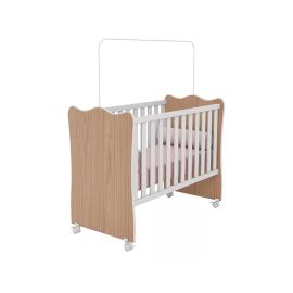 Cuna mini cama Lolly color blanco/nature 