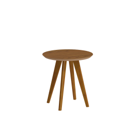 MESA LATERAL CLASICA REDONDA COLOR MADERA FREIJO 61676