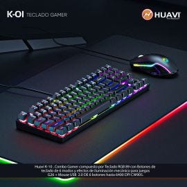 Pack mouse + teclado gamer huavi k-01
