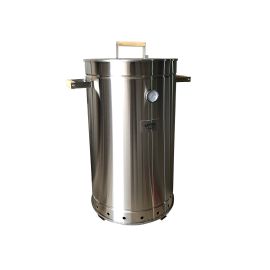 Griller cilindro Ahumador de 15 Kg. Inox full