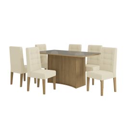 JUEGO DE COMEDOR CIDRA 6 SILLAS
