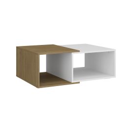 Mesa de centro Louro freijo satinado en color blanco