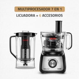 Procesador de alimentos 1000 W Mondial 7 en 1 negro MPN-01-BE