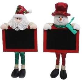 COLGANTE NAVIDEÑO C/TABLERO DE 46CM