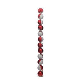 JGO DE ESFERAS COMBINADAS 5CM ROJO/BLANCO