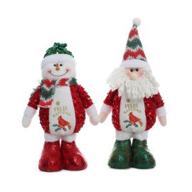 FIGURA DECORATIVA SANTA / HOMBRE DE NIEVE 