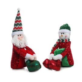 FIGURA SURTIDA SANTA/HOMBRE DE NIEVE 