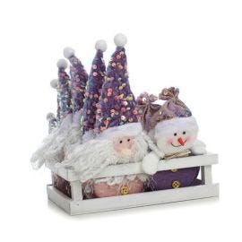 ORNAMENTOS NAVIDEÑO MORADO SURTIDO 2X14X8CM S-2
