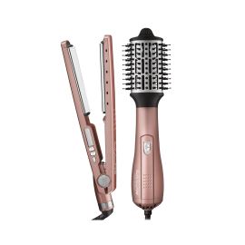 Pack Babyliss Perfect Styling Plancha 4091 + Cepillo 2.5" Hot Air Brush Rose Gold 